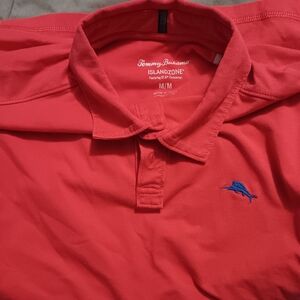 Tommy Bahama Men's Vibrant Coral Polo Shirt